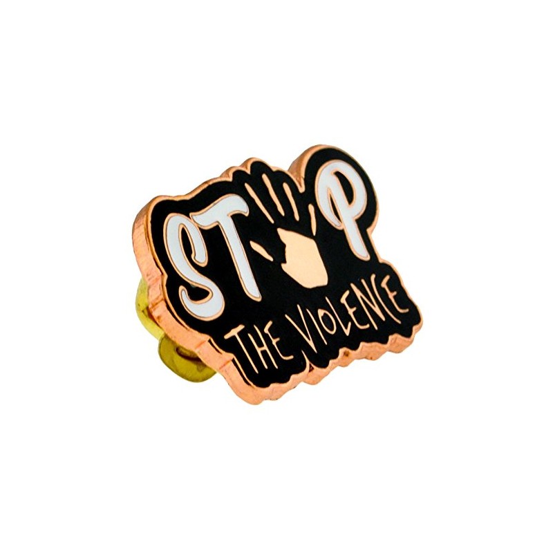 PinMart Stop The Violence Awareness Enamel Lapel Pin