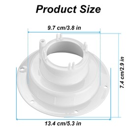 2 Pack RV Plumbing Vent Caps - Camper Vent Cap Replacement for RV Trailer Camper Motorhome, RV Roof Sewer Vent Cover Caps Kit for 1 to 2 3/8 Inch Pipe - White