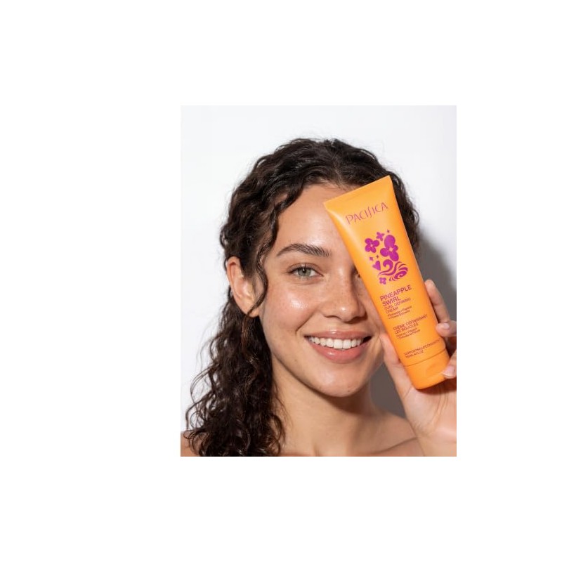 Pacifica Beauty Pineapple Swirl Curl Defining Cream, 4 Ounce