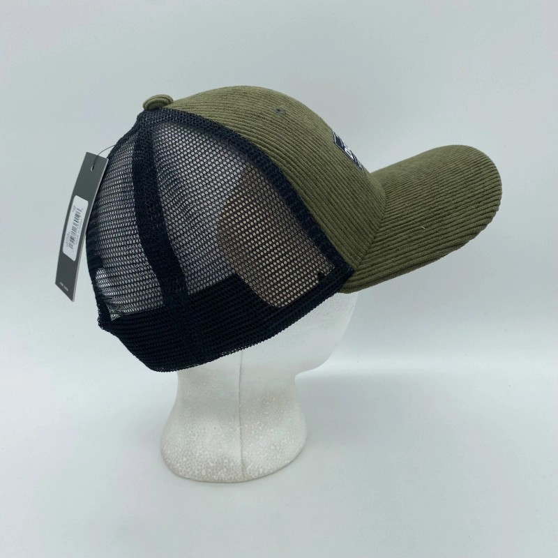 Dickies Snapback Hat Cap Corduroy Trucker Solid Green Mesh Adjustable