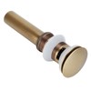 Brass Popup Drain Stopper Bathroom Basin Sink Draining Without Overflow