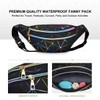 flintronic Waist Bag, Holographic Fanny Pack with PU Leather, Shiny