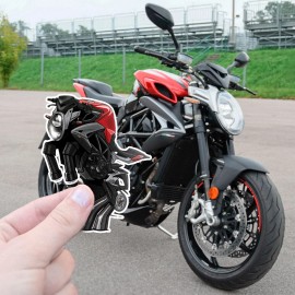 MV Agusta Brutale 800 Stickers - Set of 3 KissCut Motorcycle Decals - Black