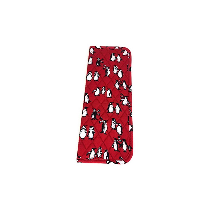 Vera Bradley Curling & Flat Iron Cover Playful Penguins Red