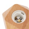 Wooden Diamond Lamp Base E27 Socket Modern Small Wood Table