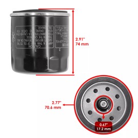 Caltric Oil Filter for Kawasaki KAF620 Mule 3010 4X4 2001 2002 2003 2004 2005 06 07 2008
