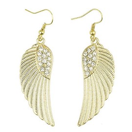 Angel Wings Earrings in a Gold Shade