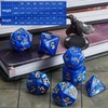 CiaraQ DND Polyhedral Dice Set with a Black Dice Bag