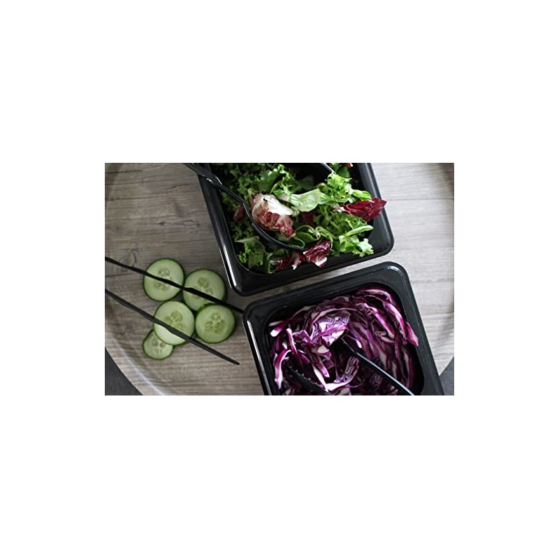 Black Serving Cooking Buffet Air Fryer Tweezer Tongs Pack of
