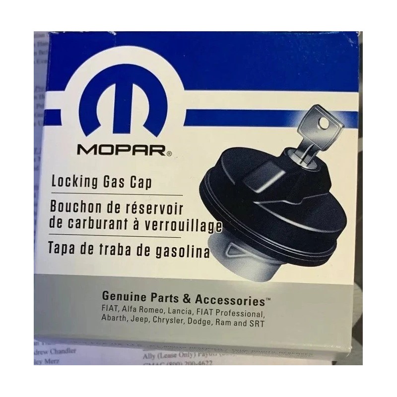 Mopar Locking Fuel Tank Gas Cap Mopar 5278655AB