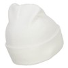 e4Hats.com Mini Rose Embroidered Long Beanie - White OSFM