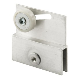 Prime-Line M 6054 Frameless Sliding Shower Door Top Bracket, 3/4 In., Flat Plastic Wheel, Steel Ball Bearings 2 Count (Pack of 1)