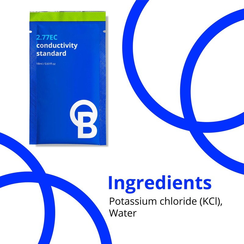 Bluelab EC 2.77 Conductivity Calibration Solution - Easy Calibration for