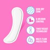 Carefree Panty Liners for Women Long, Unwrapped, Unscented, 92ct