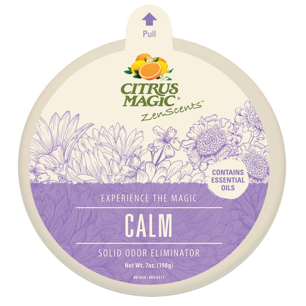 Citrus Magic ZenScents - Ambientador de aromaterapia Maciza, Paquete de 3, 7 onzas Cada uno, Calma, Pack of 3, 7-Ounces Each, 1