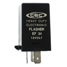 CEC Industries EF34 Electronic Turn Signal Flasher Relay 3-Prong