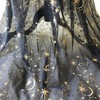 Golden Star Lace Fabric by The Yard Embroidery Stars Moon