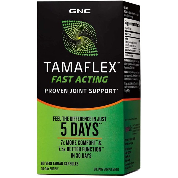 GNC TamaFlex Fast Acting, 60 Vegetarian Capsules, Joint Support