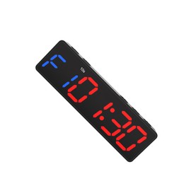 AIXXCUVQ Magnetic Timer Gym Clock Digital Timer for Interval Training Volume of Timer Can Be Adjusted Or Turned Off. ABS Strong, Balck Frame, Blue and red Font