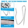 Sopito Curtain Hooks, Sopito 58pcs 1.2 Inches Metal Drapery Pin