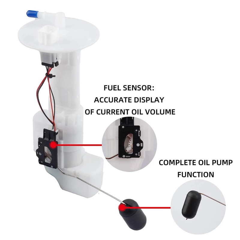 Unbranded 49040-0718 Fuel Pump Assembly Replacement For Kawasaki Mule 4010