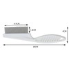 heae13 Pet Brush, Fine Metal Teeth, 7.1 inches (18 cm)