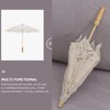 Lace Parasol Umbrella Wedding Bridal Lace Umbrella Decorative Embroidery Flower