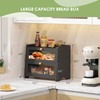 JANSNIMEN Double Layer Bread Box for Kitchen Countertop, Large Breadbox
