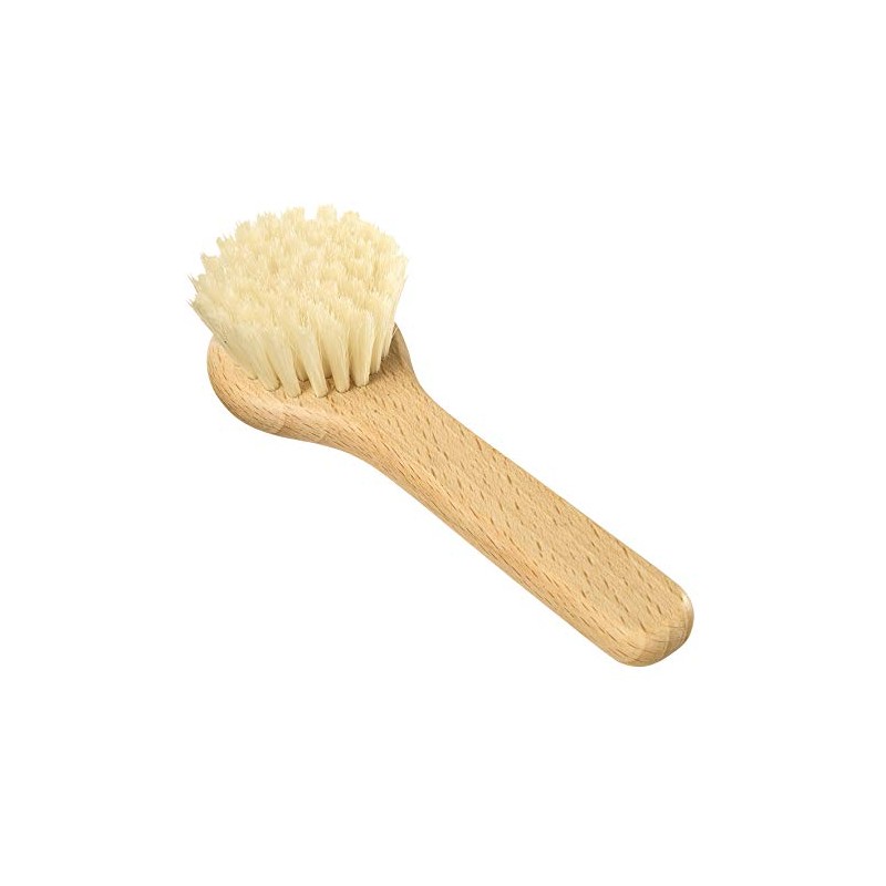 REDECKER Natural Pig Bristle Mushroom Brush Cleaner with Beechwood Handle,