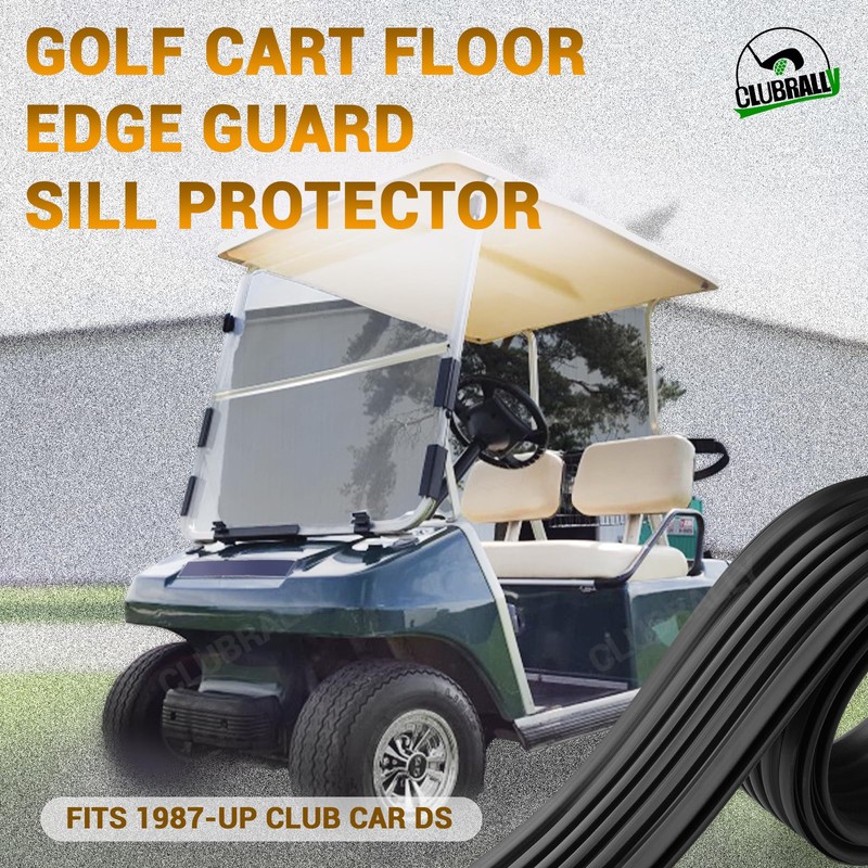CLUBRALLY Golf Cart Floor Edge Guard Sill Protector, 2 PCS