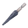 Spiral Grooved Step Drill Bit 4mm to 12mm Step 1/4in
