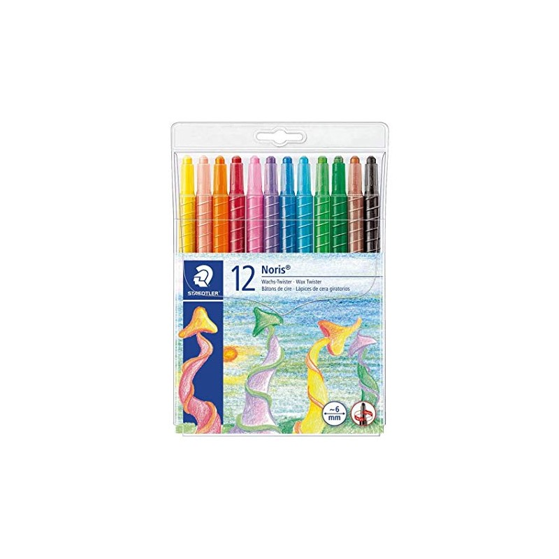 STAEDTLER Wax Twister Noris Club Soft Plastic Case Pack of