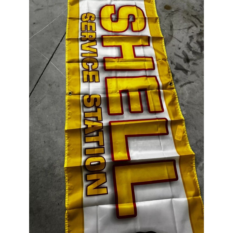 SHELL GAS SERVICE STATION BANNER 2x8FT