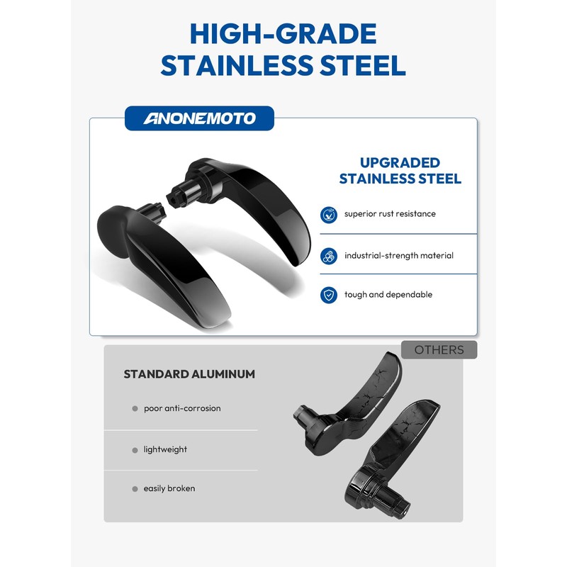 ANONEMOTO Saddlebag Latches Kit, Saddlebag Lifters Compatible for Harley Touring