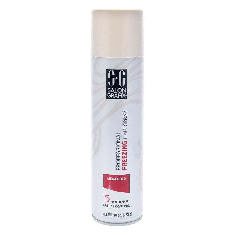 Salon Grafix Hairspray Freezing Mega Hold 10 Ounce (295ml) (6