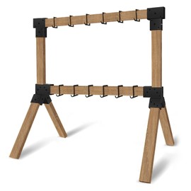 POSTYBAY 2x4 Target Stand Brackets Set, Heavy Duty Y & T Connectors with 12 Hanger Hooks, 0.2”Thick Steel Frame (1.6" x 3.6" I.D) for AR500 Steel Targets, Outdoor Shooting Range & Archery Training