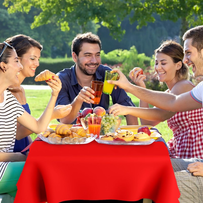 Red Table Cloth Party,Outdoor Table Cloth,Birthday Table Cloth,Table Cloth Wipe