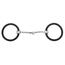 HILASON Weighted O Ring Twisted Wire Snaffle Bit with Stainless Steel | Horse Bits Western Walking Training Equine for Horses