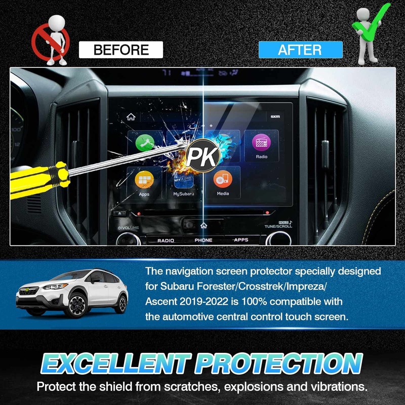 Autorder Custom Fit for Screen Protector 2019-2024 Subaru Forester/Crosstrek/Impreza/Ascent Accessories