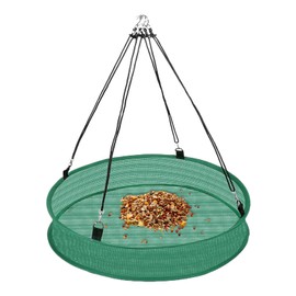 Bird Feeders for Outdoors - Finch Feeders Tray for Outside | Weatherproof Feeding Device, Heavy Duty Catcher Tray for Goldfinches Sparrows Finches Chickadees
