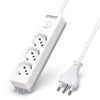 Aigostar Steckdosenleiste, 3-fach, mit Schalter, 250 V/3680 W, 5 m