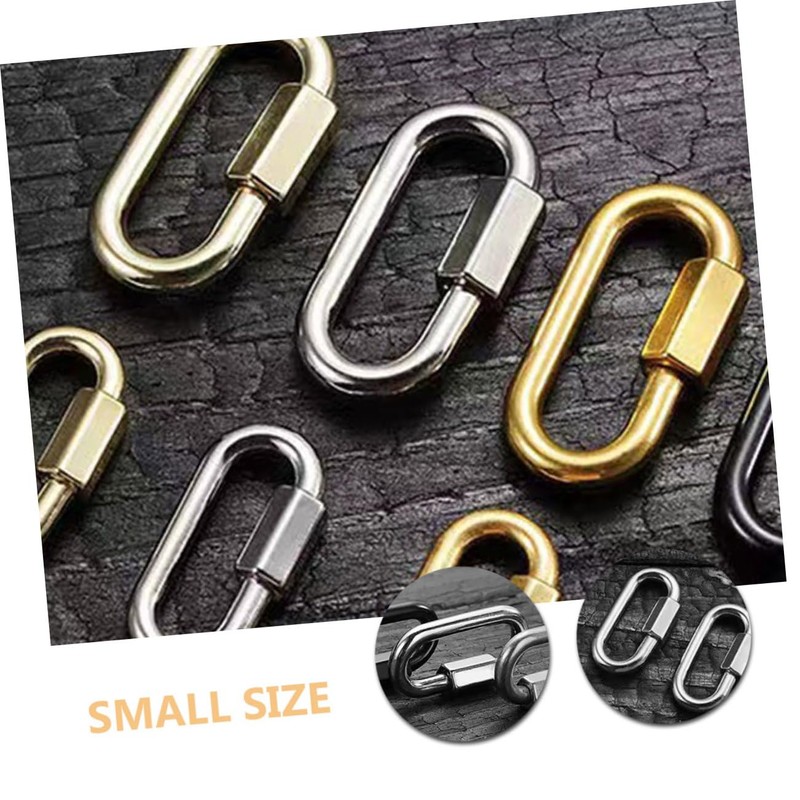 VILLFUL 5pcs Stainless Steel Chain Connectors Quick Link Chain Connector