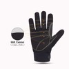 Anti Vibration Work Gloves, SBR Fingers and Palms Padded Work