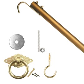 HHCLBYFA Attic Ladder Pull Down System Kit Attic Staircase Pull-Down System Tool Attic Stairs Pull Down Storage Hook and 43.9 Inch Extension Pole Designed to Replace Traditional Attic Ropes