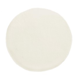 Teppich Wölkchen Fluffy Faux Fur Rug, Rabbit Fur, Short Fur, High Pile Fur Rug for Living Room or Bedroom Bed Rug, Decorative Seat Cushion for Sofa, Beige – 30 cm Round