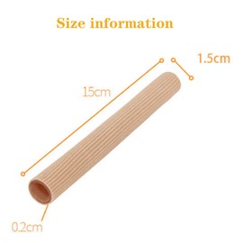 Toe Protectors Women,Toe Sleeves Toe Covers Protectors,Pinky Toe Protector Cuttable Toe Pads Tubes with Silicone Gel (S)