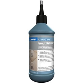 MAPEI UltraCare Grout Refresh, Universal Grout Colorant & Sealer, 8 oz Bottle – Easy Grout Restoration & Protection, 5117 Pure White