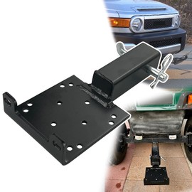 VIAGL Universal Trailer Hitch Mounting Plate with 2" Receiver , WinchMounting Plate for ATV UTV Winch Bracket Mounting Bracket