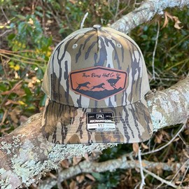 Deer Dog Hunting Patch Hat Richardson 112 Camo (5 patterns available) - Color: Mossy Oak Bottomland
