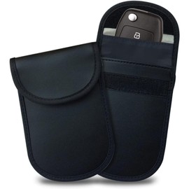 2Pack Car Key Signal Blocker Pouch, Fob Protector, Faraday Pouch for Car Keys, Faraday Bag RFID Key Pouch, Fob Protection Pouch for Keyless Car Anti-Theft Car Key Case Car Security Pouch